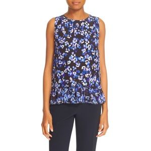 Kate Spade Silk Hydrangea Top